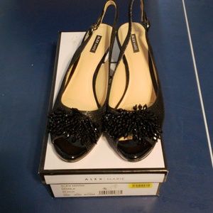 Alex Marie pom pom kitten heels, 7.5 & 8